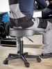 CASARIA® Rollhocker 2er Set Kunstleder Grau Bild 3