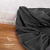 Blumtal® Mikrofaser Spannbettlaken 200x220 cm - Oekotex zertifiziertes Bettlaken 200x220 cm - Spannbetttuch 200x220 cm - Leintuch 200x220 cm - Bettlaken 200x220 - Bettbezug - Bettlaken Anthrazit Bild 5