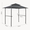 Grillpavillon Parga 250x241x151 cm Dunkelgrau [en. casa] Bild 3