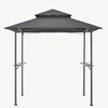 Grillpavillon Parga 250x241x151 cm Dunkelgrau [en. casa] Bild 5