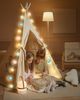 Ciskotu Lichterketten Inne Batterie, 3.8M Lichterkette Lampions 20 LED, Cotton Ball Lichterkette Kugeln für Kinderzimmer Weihnachten Party Garten Terrasse (Grün) Bild 3