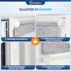 Grandekor Doppelrollo Klemmfix ohne Bohren Marmor Grau 50x150 cm(Stoffbreite 46cm) Fenster Rollos für innen Klemmrollos Duo Rollos für Fenster ohne Bohren mit Bohren Privatschutz UV-Schutz Zebrarollo Bild 5