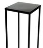 DanDiBo Blumenhocker Metall Schwarz 70 cm Eckig Blumenständer Beistelltisch FRA-005 Blumensäule Modern Pflanzenständer Pflanzenhocker Bild 3