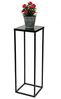 DanDiBo Blumenhocker Metall Schwarz 70 cm Eckig Blumenständer Beistelltisch FRA-005 Blumensäule Modern Pflanzenständer Pflanzenhocker Bild 5