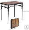 Bo-Camp Decatur Campingtisch 90 x 60 cm Holzoptik Bild 2