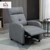 HOMCOM Relaxsessel Fernsehsessel mit Liegefunktion, Leinenoptik (TV-Sessel mit Taschenfederkern, 1-St, Ruhesessel), für Wohnzimmer, Schlafzimmer, Grau Bild 2