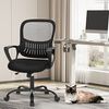 Sweetcrispy Bürostuhl Ergonomisch, Schreibtischstuhl mit Lendenwirbelstütze, Höhenverstellbarkeit Stuhl, Bürostühle mit Armlehne, Office Chair Geeignet für Büro und Schlafzimmer Bild 2