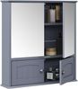 Spiegelschrank Bianco Grau 56 x 58 cm Vicco Bild 5