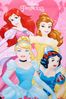 Disney Princess Handtuch Heart Prinzessinnen Arielle Belle Cinderella Schneewittchen Pink 70 x 140 cm, 100% Baumwolle Bild 3