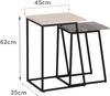 BigBuy Home 8445146088963 Beistelltisch, Eisen, Mehrfarbig, Standard Bild 2