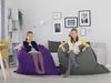 Beliani 'FUZZY' Sitzsack mit Innensack, Polyester, Violett, 300 l Bild 2