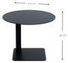 Spinder SUNNY 30 Beistelltisch, moderner Stahl, Schwarz, 40x30x40 cm Bild 3