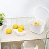 Koziol 'Bibo' Bio Mülleimer, Kunststoff, 3 Liter, Cotton White Bild 5