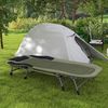 Outsunny Feldbett Campingbett (Klappbett, 1-St, Reisebett) bis 180 kg belastbar für Outdoor Oxford Grün Bild 2