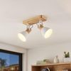 Lindby Deckenstrahler Merela, Holz IP20, 2 x 20 W Bild 3