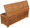DEGAMO Kissenbox MONZA (1 St), 128x42x43,5cm, Eukalyptus Holz, mit Sitzpolster grau Bild 5