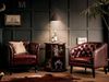 Chesterfield Sessel Echtleder antik rot 76x76x76 cm massivum Oakland Clubsessel Retro Wohnzimmer Büro Lounge Herrenzimmer Empfang Bild 2