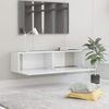 vidaXL TV Schrank mit 2 Klapptüren, Spanplatte weiß, 120 x 30 x 30 cm Bild 3