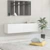 vidaXL TV Schrank mit 2 Klapptüren, Spanplatte weiß, 120 x 30 x 30 cm Bild 2