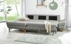 Ecksofa Skalm in grau mit Bettfunktion 284 cm Bild 3
