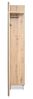 Finori Medan 42A Kompaktgarderobe, Dekor Artisan Oak / anthrazit | Kompaktgarderobe für Flur | Maß: B x H x T ca. 80x 190 x 37 cm | Kompaktgarderobe mit Spiegeltür, Hutablage, Kleiderstange und 2 Haken Bild 4