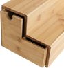 WENKO Aufbewahrungssystem Bambus Treppe, Bambus, (1-tlg), Küchenregal mit 2 Stufen und Schublade, ideal für die Arbeitsplatte Bild 5