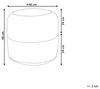 Pouf hellgrau ⌀ 40 cm DALAMA Bild 3