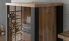 Wohnzimmer-Set ""Olin"" Wohnwand 5-teilig appenzeller fichte schwarz Industrial-Design Bild 5