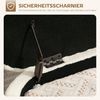 HOMCOM Sitzbank mit Deckel und Stauraum (Polsterhocker, 1-St, Aufbewahrungs-Hocker), für Wohnzimmer, Schlafzimmer, Cremeweiß Bild 5