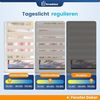 Grandekor Doppelrollo Klemmfix ohne Bohren Leinen 45x150 cm(Stoffbreite 41cm) Fenster Rollos für innen Klemmrollos Duo Rollos für Fenster ohne Bohren mit Bohren Privatschutz UV-Schutz Zebrarollo Bild 5