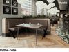 MEBLINI Eckbank für Esszimmer mit ausziehbarem Tisch - Küchenbank - Essecke - Sitzecke Küche - ERIC - X-Beine 128x168x87cm Links - Braun Kunstleder/M Weiß-Schwarz Hochgl. Bild 5