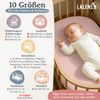 Laleni 2er-Set Basic Spannbettlaken für Beistellbett 50x89 cm - Oeko-Tex Zertifiziert, 100% Baumwolle, atmungsaktives Spannbetttuch Jersey Baby, 135 g/m², Coral - Rot Bild 2