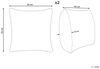 Kissen 2er Set Geometrisches Muster LEEA Baumwolle 45 x 45 cm Gelb Bild 3