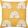 Kissen 2er Set Geometrisches Muster LEEA Baumwolle 45 x 45 cm Gelb Bild 4