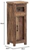 Rustikaler Bad-Unterschrank Sumatra aus recyceltem Holz 35x90x30 cm mit Schubkasten und Fächern für Badezimmer oder Gäste-WC Bild 3