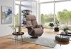 CAVADORE TV-Sessel Istanbul / Fernsehsessel mit elektrisch verstellbarer Relaxfunktion / 2 E-Motoren / 80 x 115 x 79 / Lederoptik: Hellbraun Bild 2