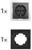Schutzkontakt-Steckdose McPower ''Flair'', 250V~/16A, UP, Einsteckschutz, anthrazit Bild 2