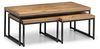 Julian Bowen Brooklyn Couchtisch, verschachtelt, Eiche Bild 5