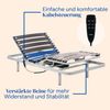 Gerialife® Verstärktes Doppelbett mit orthopädischer viskoelastischer Matratze 20 cm (180x190, Kabelsteuerung) Bild 3