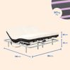 Gerialife® Verstärktes Doppelbett mit orthopädischer viskoelastischer Matratze 20 cm (180x190, Kabelsteuerung) Bild 2