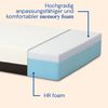Gerialife® Verstärktes Doppelbett mit orthopädischer viskoelastischer Matratze 20 cm (180x190, Kabelsteuerung) Bild 4