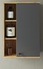 Badezimmer Hängeschrank Torsby in grau und Eiche 51 x 75 cm Bild 2
