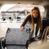 Outsunny Gartenliege Feldbett, Campingbett mit Seitentasche, Kopfkissen, Campingliege, 1 St, Klappbett, für Garten, Balkon, bis 120 kg, Grau Bild 5