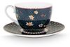 PiP Studio Tasse Berry Blues Kaffeetasse m.U. blau 280ml Set2, Porzellan Bild 3