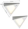 Prios Unterschrankleuchte Odia, Enthalten, 2 x 3 W LED, warmweiß Bild 5