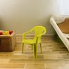 KHG Kinderstuhl mit Armlehne Gelb, Gartenstuhl, Sessel für Kinder mit 27 cm Sitzhöhe | aus Kunststoff stapelbar, kippsicher, wetterbeständig | Sitzgelegenheit für Innen- und Außenbereich Bild 2
