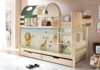 Etagenbett "Marcel" 90x200 Kiefer massiv Natur