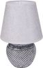 BRUBAKER Tischleuchte Nachttischlampe Grau, Ohne Leuchtmittel, Keramikfuß - moderne Tischlampe, Antik - Orientalisch Bild 3