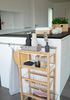 Nischen-Rollwagen 40 x 22 x 83 cm, Holz, Holzwerkstoff, Beige, Weiß, Holzfarben, 22 x 83 x 40 cm Bild 5