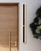 LED Außenwandleuchte SAVANE 100 cm mit Bewegungssensor Schwarz Bild 2